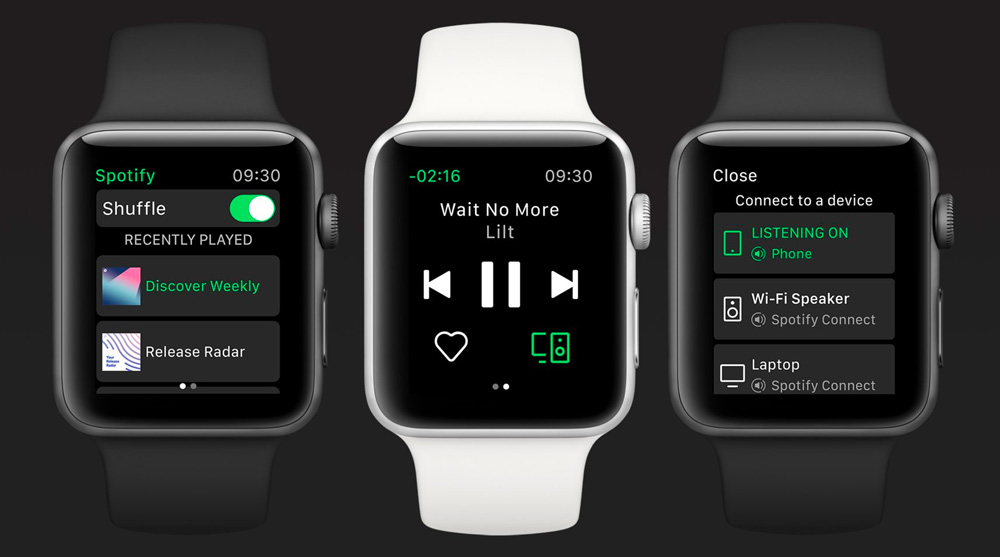L'application Spotify pour Apple Watch est bien là