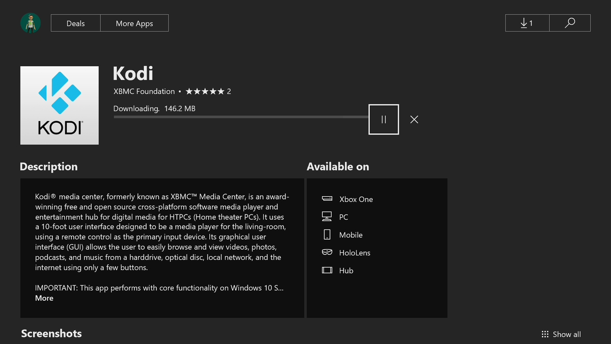 Le lecteur multimédia KODI désormais disponible sur Xbox One