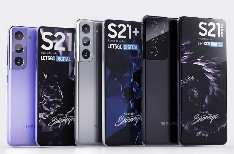 Les Samsung Galaxy S21 se dévoilent dans de nouveaux rendus