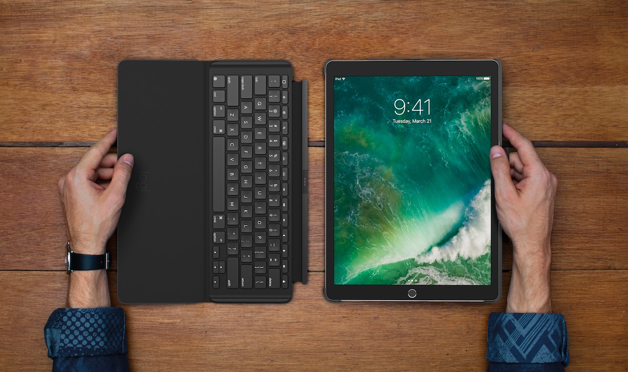 Logitech Slim Combo, une coque et un clavier rétro-éclairé pour l’iPad Pro