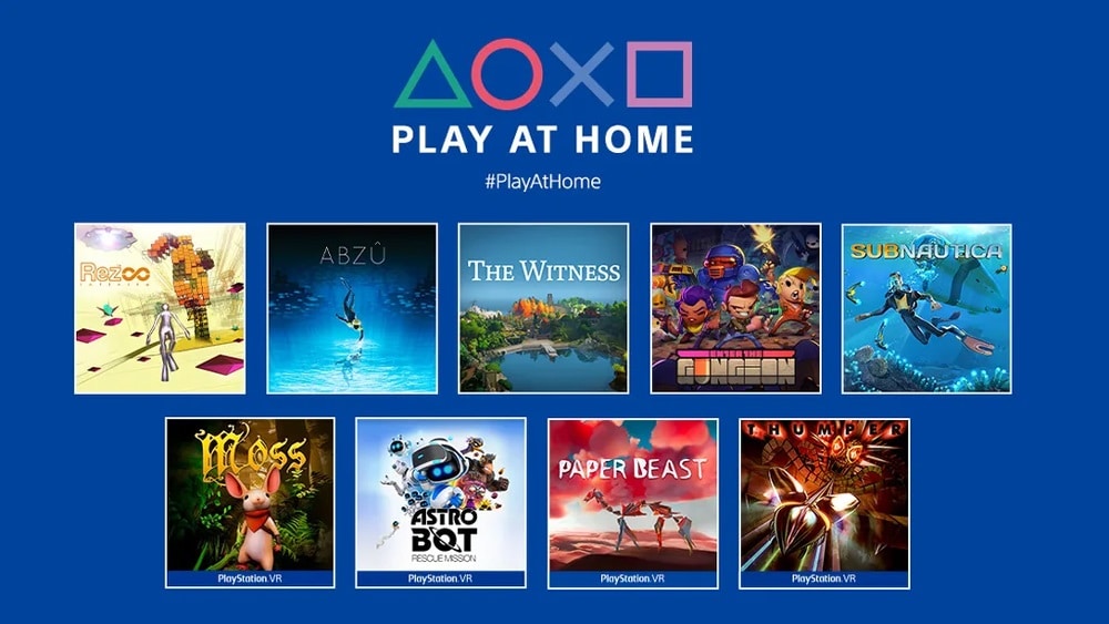Play at Home : voici les dix jeux que Sony va offrir à partir du 26 mars