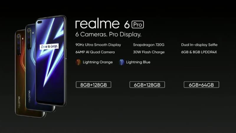 Realme 6 et 6 Pro : écrans 90 Hz, charge rapide et Android 10 au menu