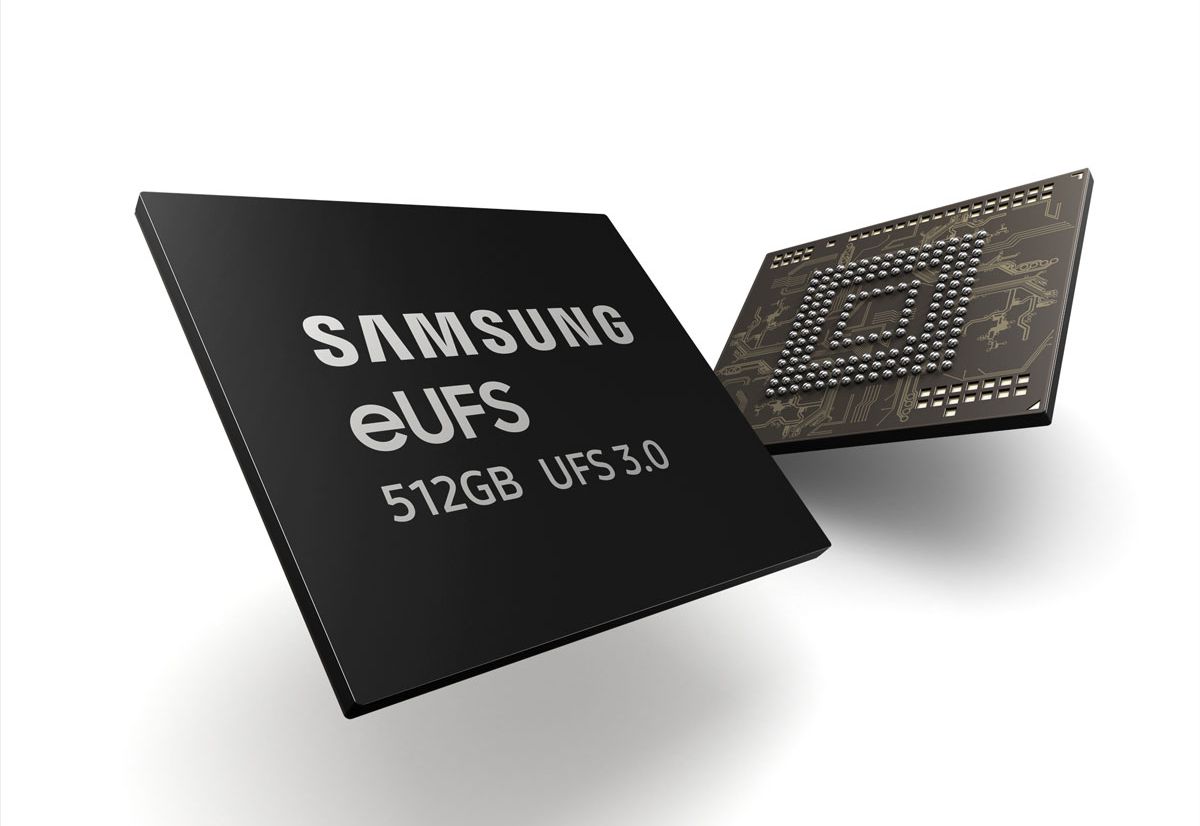 Samsung entame la production en masse de puces eUFS 3.0 de 512 Go
