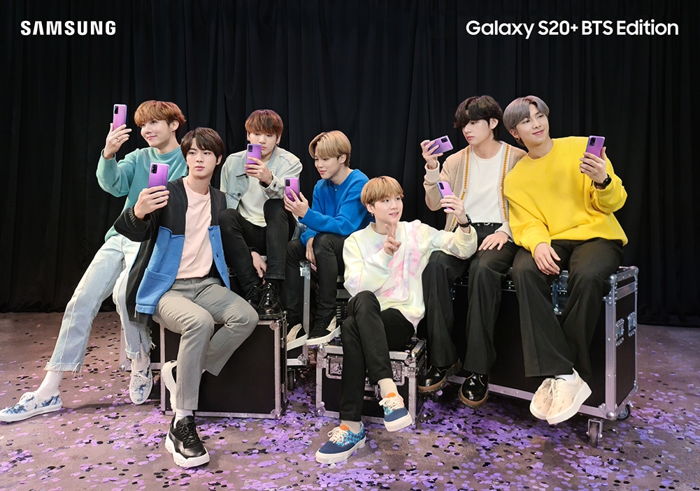 Samsung Galaxy S20+ et Galaxy Buds+ Édition BTS : la K-pop à l'honneur