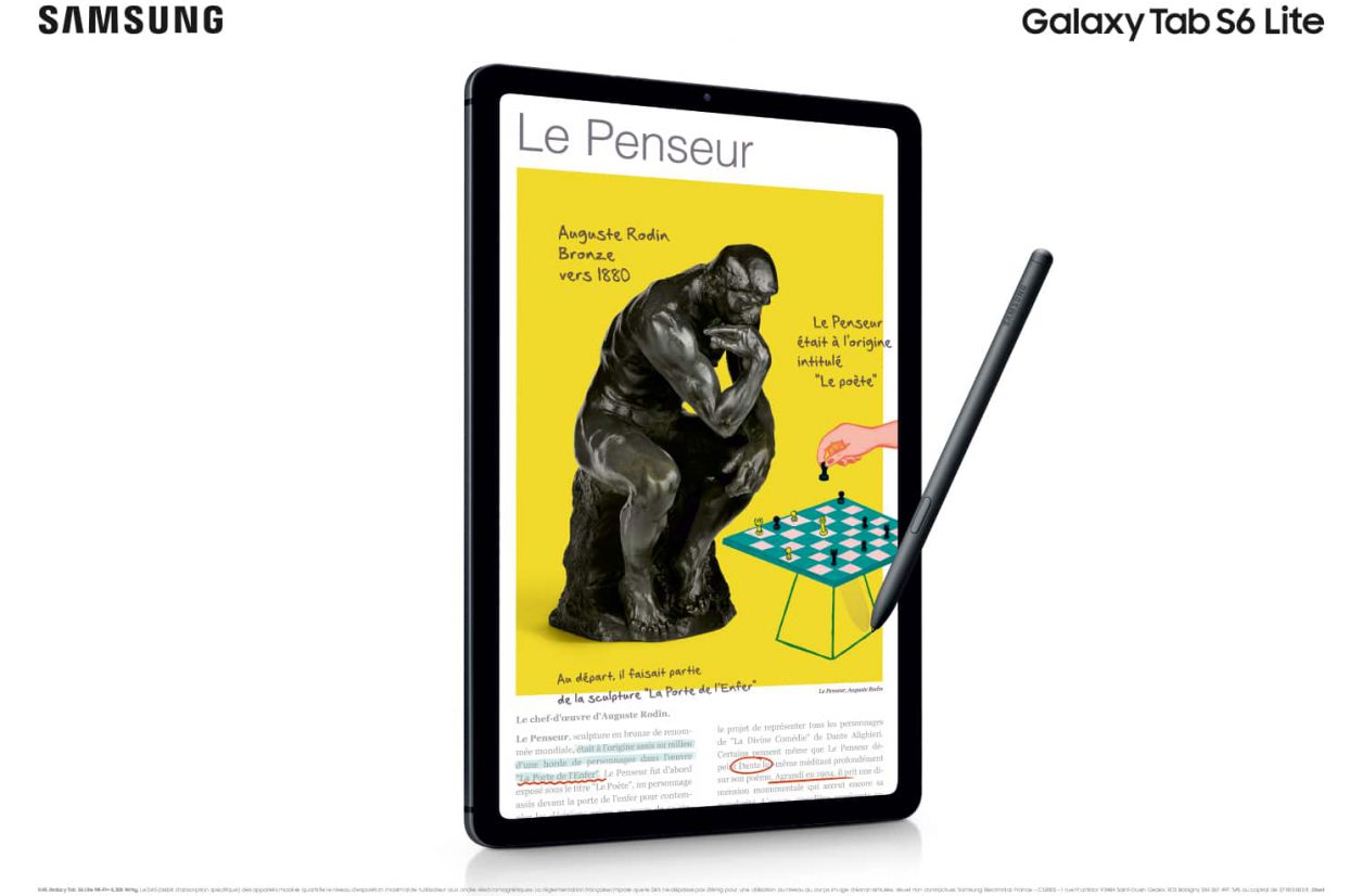 Samsung Galaxy Tab S6 Lite : une tablette milieu de gamme avec stylet fourni