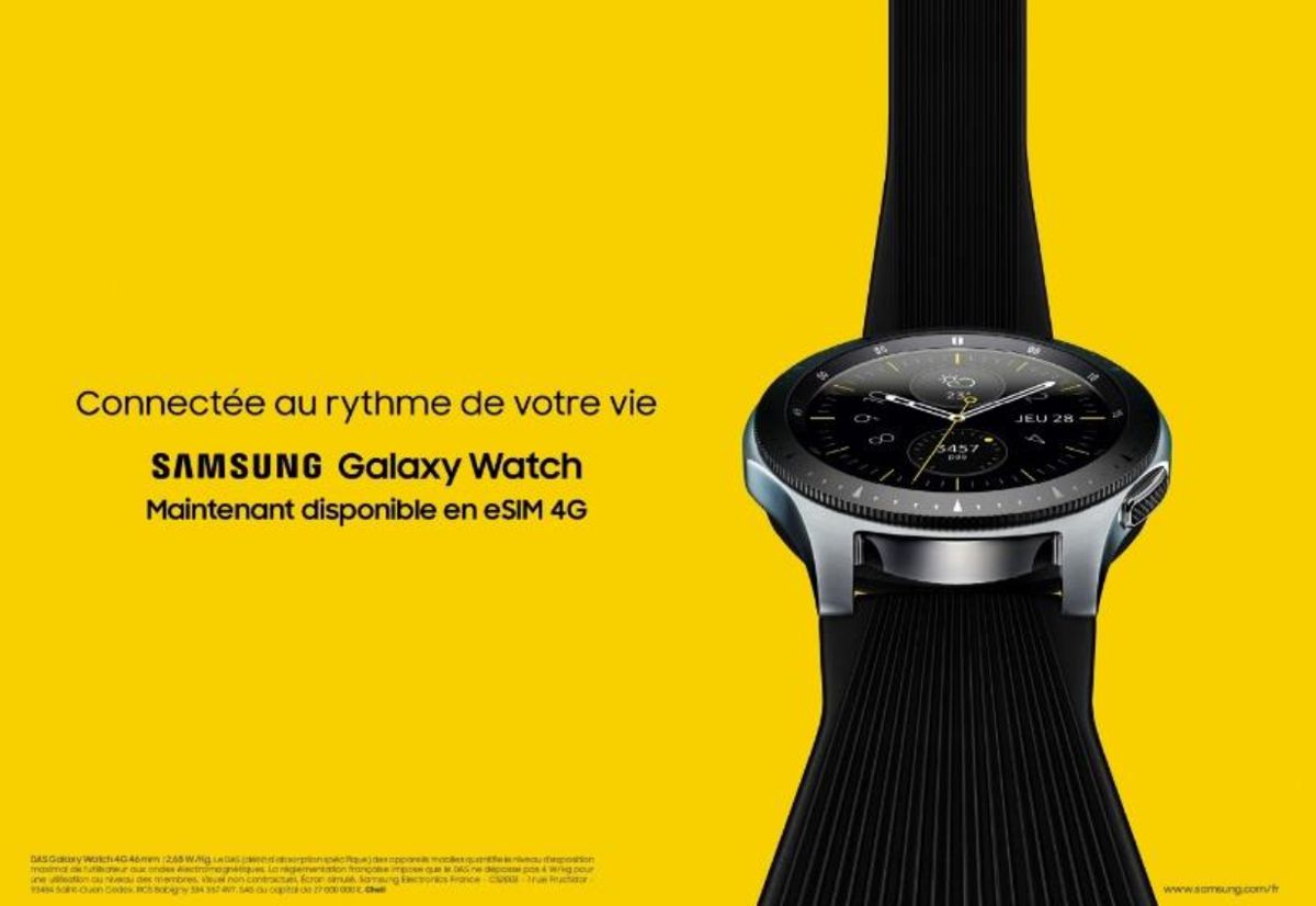 Samsung Galaxy Watch : la version 4G est disponible en France