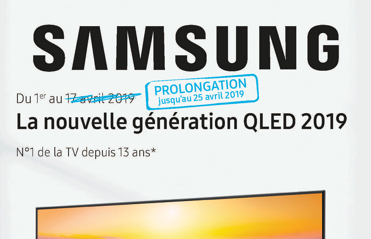 Samsung prolonge son ODR pour ses TV QLED 2019 et Ultra HD
