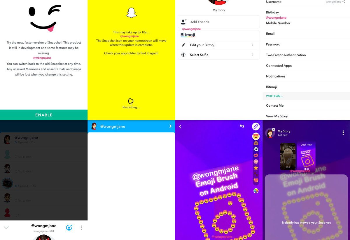 Snapchat pour Android : une nouvelle version plus performante en approche