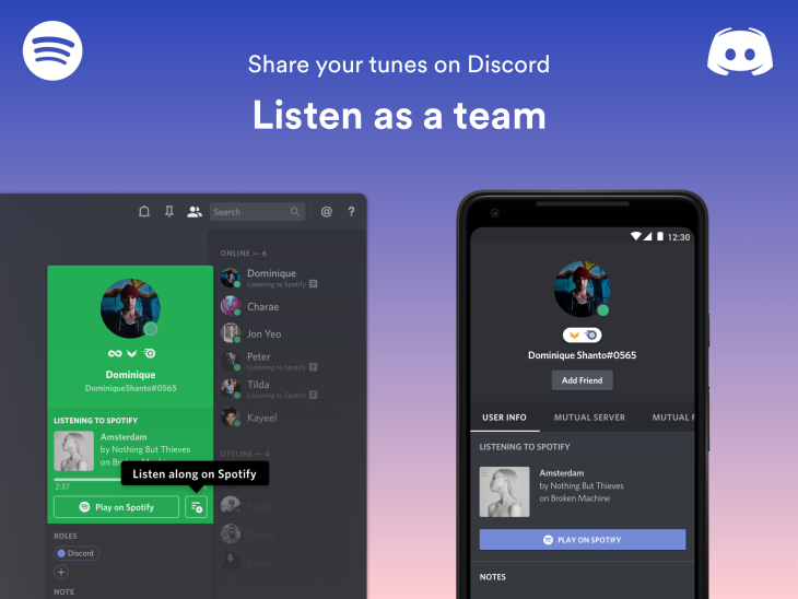 Spotify s’invite dans Discord