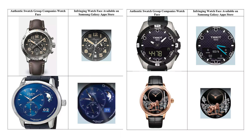 Swatch vs Samsung : les watchfaces de la discorde