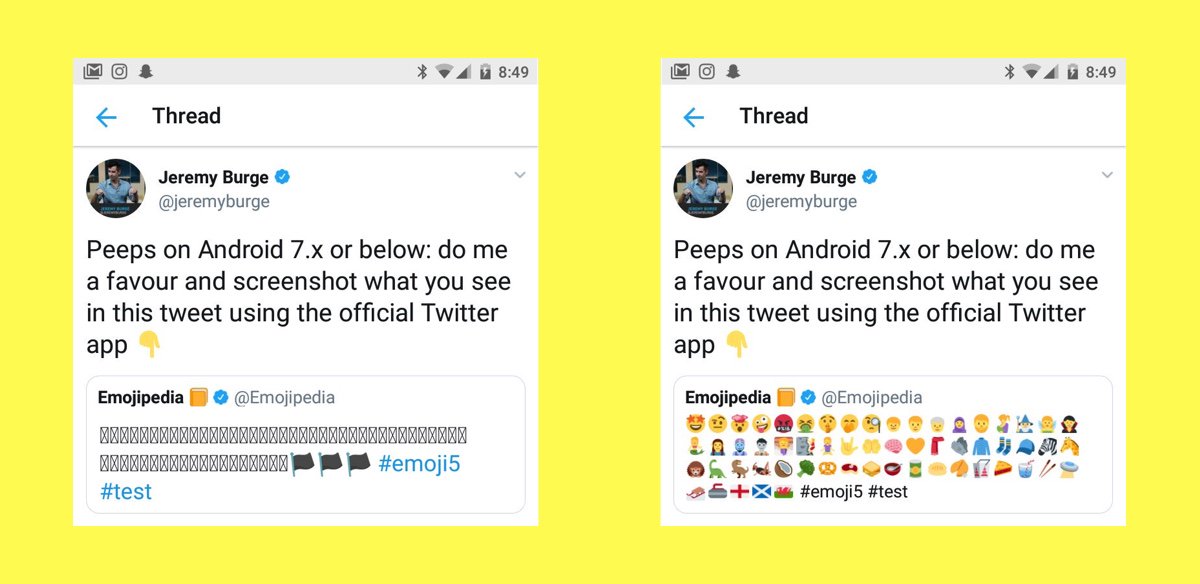 Twitter intègre ses propres emojis à son application Android