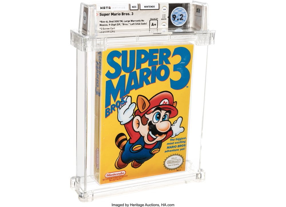 Un record : une cartouche de Super Mario Bros. 3 a été vendue 156 000 dollars