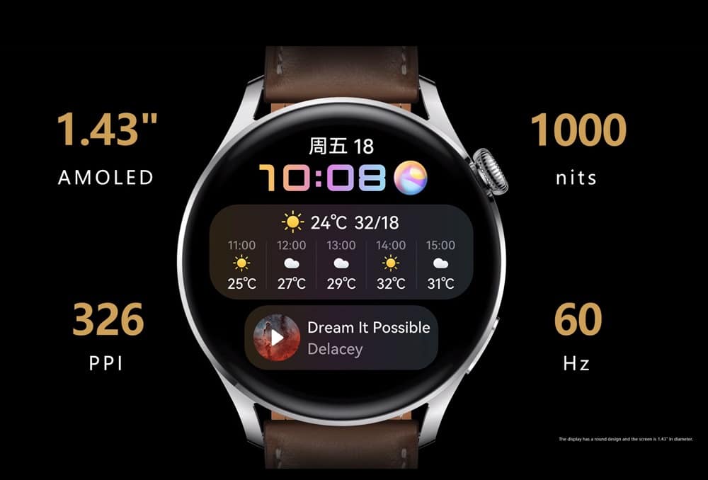 Watch 3 : Huawei lance sa première montre connectée sous HarmonyOS
