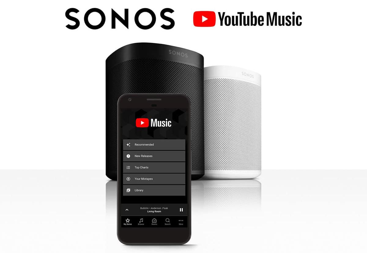 YouTube Music s'invite sur les enceintes Sonos