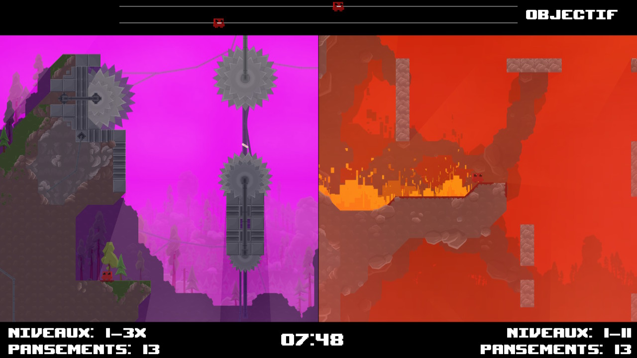 Test Super Meat Boy relance la compétition sur Switch